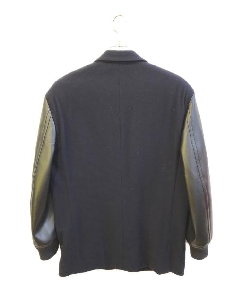 COMME des GARCONS HOMME PLUS（コムデギャルソンオムプリュス）COMME des GARCONS HOMME PLUS (コムデギャルソンオムプリュス) 切替ジャケット　PJ-05089 ネイビー×ブラック サイズ:Ｍの古着・服飾アイテム