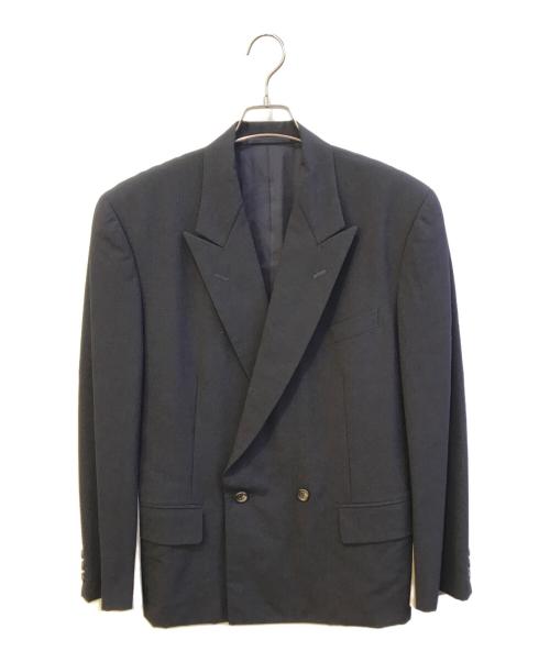 COMME des GARCONS HOMME PLUS（コムデギャルソンオムプリュス）COMME des GARCONS HOMME PLUS (コムデギャルソンオムプリュス) 切替ダブルジャケット　PJ-05024 ネイビー サイズ:Ｓの古着・服飾アイテム