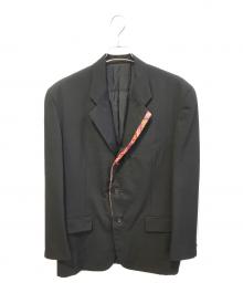 COMME des GARCONS HOMME PLUS（コムデギャルソンオムプリュス）の古着「ラペル切替テーラードジャケット　PJ-11002」｜ブラック