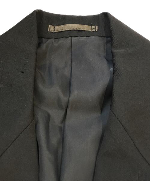COMME des GARCONS HOMME PLUS（コムデギャルソンオムプリュス）COMME des GARCONS HOMME PLUS (コムデギャルソンオムプリュス) ラペル切替テーラードジャケット　PJ-11002 ブラック サイズ:Ｓの古着・服飾アイテム