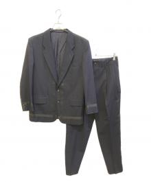 COMME des GARCONS HOMME PLUS（コムデギャルソンオムプリュス）の古着「テープデザインセットアップ」｜ネイビー