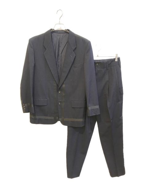 COMME des GARCONS HOMME PLUS（コムデギャルソンオムプリュス）COMME des GARCONS HOMME PLUS (コムデギャルソンオムプリュス) テープデザインセットアップ ネイビー サイズ:Sの古着・服飾アイテム