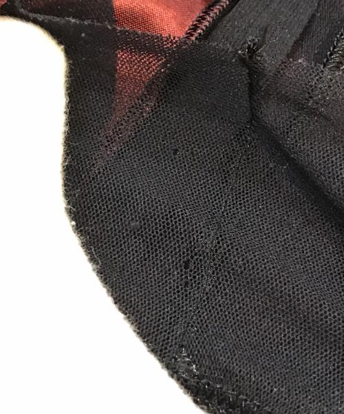 Jean Paul Gaultier homme（ジャンポールゴルチェオム）Jean Paul GAULTIER HOMME (ジャンポールゴルチェオム) ネット切替Tシャツ ボルドー サイズ:48の古着・服飾アイテム