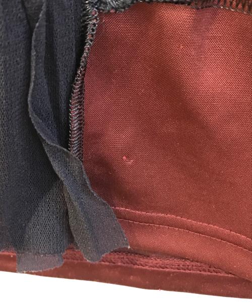 Jean Paul Gaultier homme（ジャンポールゴルチェオム）Jean Paul GAULTIER HOMME (ジャンポールゴルチェオム) ネット切替Tシャツ ボルドー サイズ:48の古着・服飾アイテム