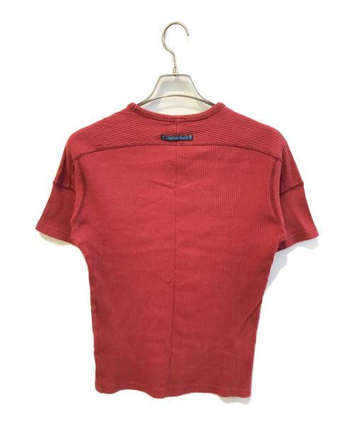 GAULTIER JEANS（ゴルチエジーンズ）GAULTIER JEANS (ゴルチエジーンズ) プリントTシャツ レッド サイズ:48の古着・服飾アイテム