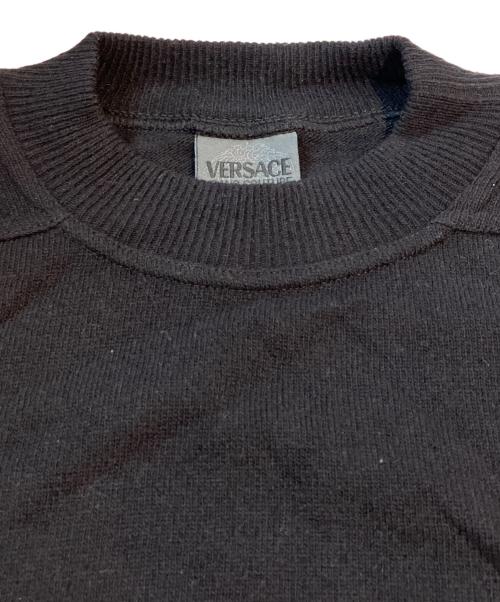 VERSACE JEANS COUTURE（ヴェルサーチ ジーンズクチュール）VERSACE JEANS COUTURE (ヴェルサーチ ジーンズクチュール) ニット ブラック サイズ:Lの古着・服飾アイテム