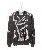MOSCHINOモスキーノ）の古着「だまし絵ニット　232ZRJ09067000」｜ブラック