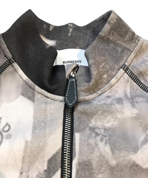 BURBERRY LONDON（バーバリーロンドン）BURBERRY LONDON (バーバリーロンドン) 転写ハーフジップカットソー グレー サイズ:XSの古着・服飾アイテム