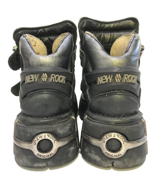 NEW ROCK（ニューロック）new rock (ニューロック) 厚底ブーツ　M-135-C1 ブラック サイズ:40の古着・服飾アイテム