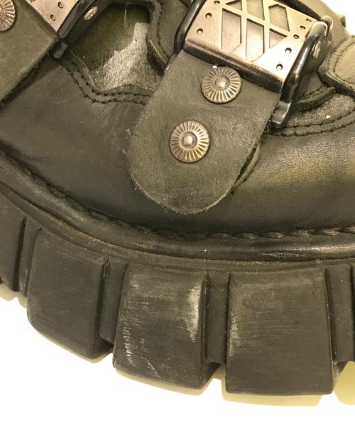 NEW ROCK（ニューロック）new rock (ニューロック) 厚底ブーツ　M-135-C1 ブラック サイズ:40の古着・服飾アイテム