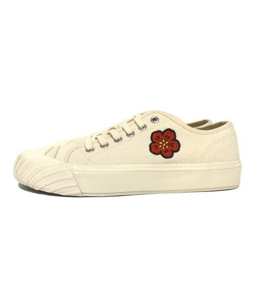KENZO（ケンゾー）KENZO (ケンゾー) SCHOOL LOW TOP SNEAKERS アイボリー サイズ:25の古着・服飾アイテム