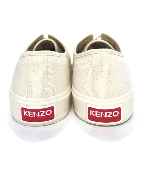 KENZO（ケンゾー）KENZO (ケンゾー) SCHOOL LOW TOP SNEAKERS アイボリー サイズ:25の古着・服飾アイテム