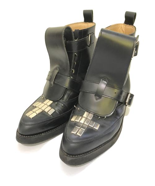 GEORGE COX（ジョージコックス）GEORGE COX (ジョージコックス) スタッズ付き7ホールブーツ ブラック サイズ:SIZE 7の古着・服飾アイテム