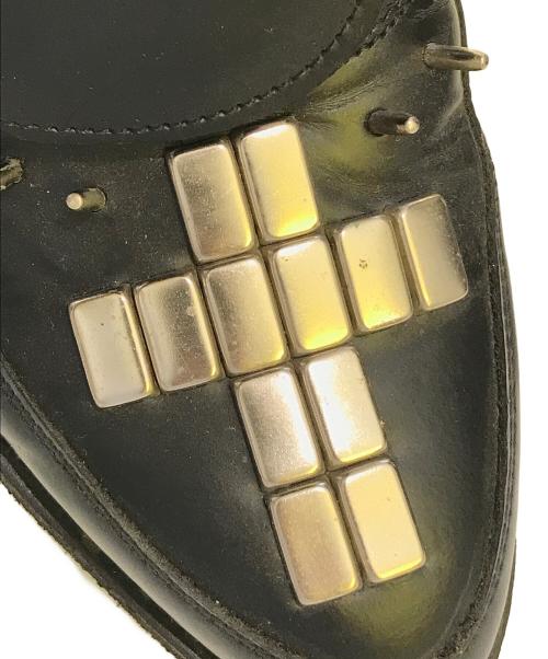GEORGE COX（ジョージコックス）GEORGE COX (ジョージコックス) スタッズ付き7ホールブーツ ブラック サイズ:SIZE 7の古着・服飾アイテム