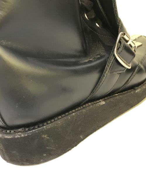 GEORGE COX（ジョージコックス）GEORGE COX (ジョージコックス) スタッズ付き7ホールブーツ ブラック サイズ:SIZE 7の古着・服飾アイテム