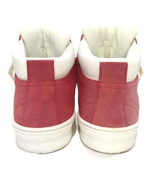 JIMMY CHOO（ジミーチュウ）JIMMY CHOO (ジミーチュウ) ベルクロハイカットスニーカー ホワイト×レッド サイズ:SIZE 40 1/2の古着・服飾アイテム