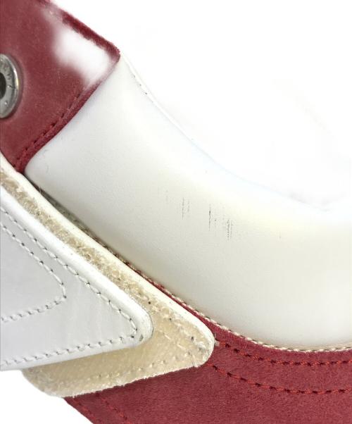 JIMMY CHOO（ジミーチュウ）JIMMY CHOO (ジミーチュウ) ベルクロハイカットスニーカー ホワイト×レッド サイズ:SIZE 40 1/2の古着・服飾アイテム