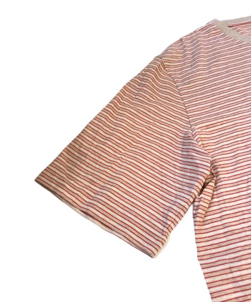 Saint Laurent Paris（サンローランパリ）Saint Laurent Paris (サンローランパリ) ボーダーTシャツ　521068 YB2UP レッド サイズ:XLの古着・服飾アイテム