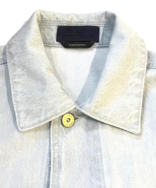 STONE ISLAND（ストーンアイランド）STONE ISLAND (ストーンアイランド) Denim Research Ultra Bleached Denim Jacket　L1S144100006 インディゴ サイズ:Sの古着・服飾アイテム