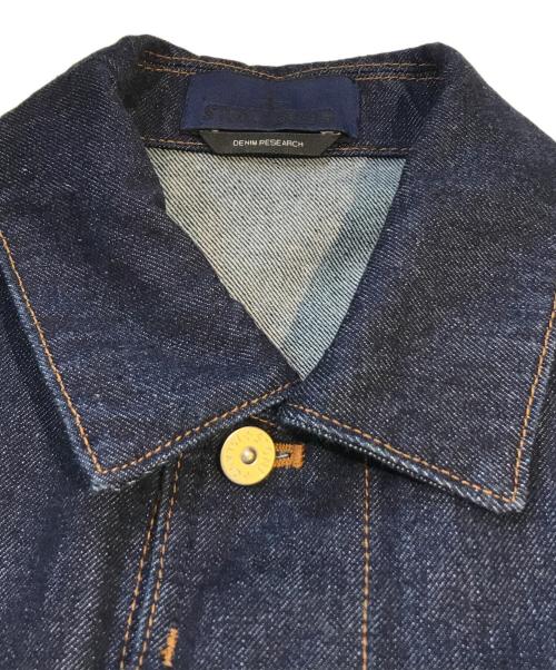 STONE ISLAND（ストーンアイランド）STONE ISLAND (ストーンアイランド) Indigo Denim Jacket Blue Rinsed インディゴ サイズ:Sの古着・服飾アイテム