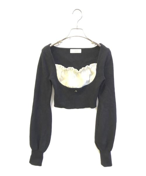 AND MARY（アンドマリー）and mary (アンドマリー) Mew frill tops ブラック サイズ:freeの古着・服飾アイテム