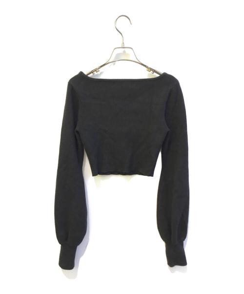 AND MARY（アンドマリー）and mary (アンドマリー) Mew frill tops ブラック サイズ:freeの古着・服飾アイテム