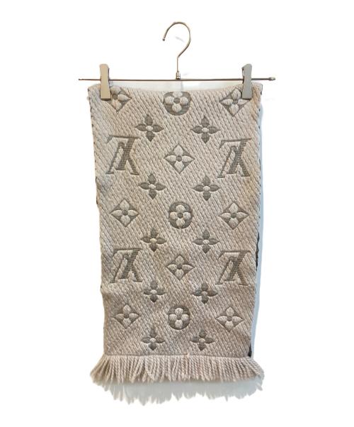LOUIS VUITTON（ルイ ヴィトン）LOUIS VUITTON (ルイ ヴィトン) エシャルプ・ロゴマニア M74742 ライトグレー/グリペルルの古着・服飾アイテム