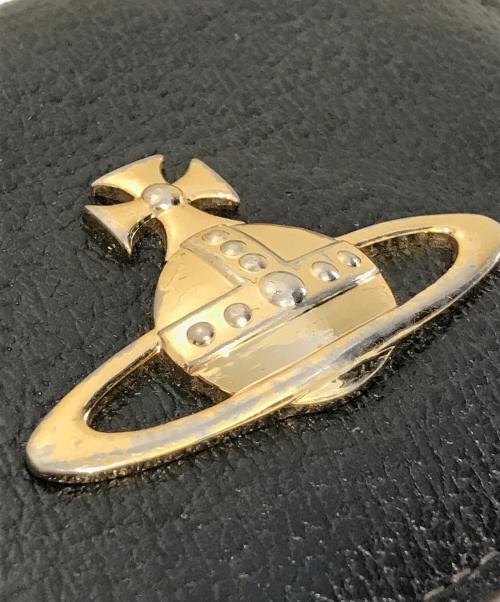 Vivienne Westwood（ヴィヴィアンウエストウッド）Vivienne Westwood (ヴィヴィアンウエストウッド) オーブデザインレザーパスケース ブラックの古着・服飾アイテム