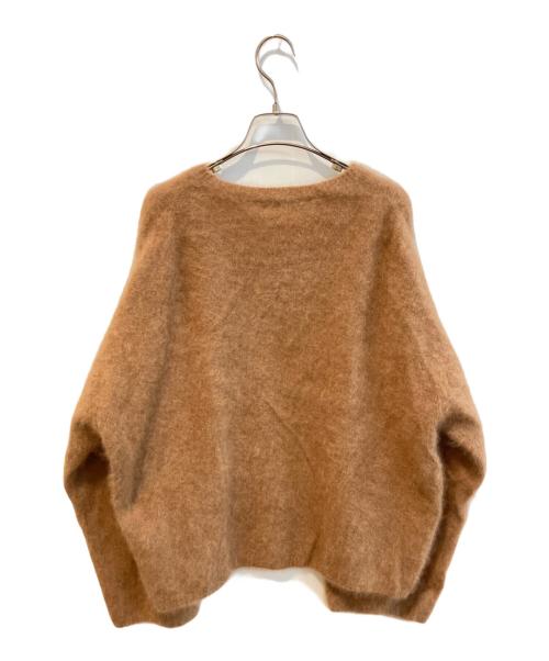 Whim Gazette（ウィムガゼット）Whim Gazette (ウィムガゼット) ラクーンウールニット ブラウン サイズ:Fの古着・服飾アイテム