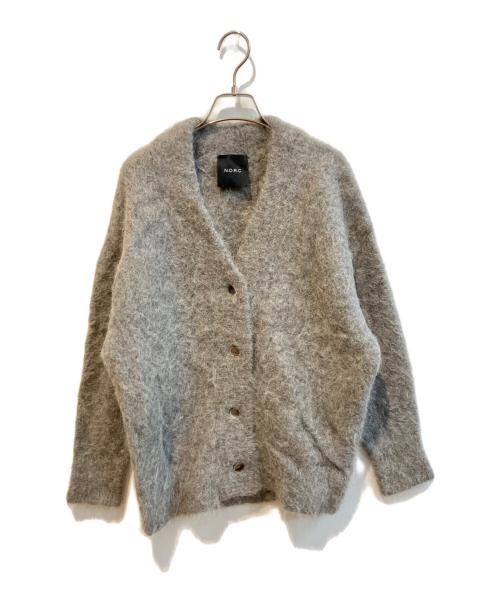 N.O.R.C（ノーク）N.O.R.C (ノーク) アルパカヘアリーニットカーディガン グレー サイズ:1の古着・服飾アイテム