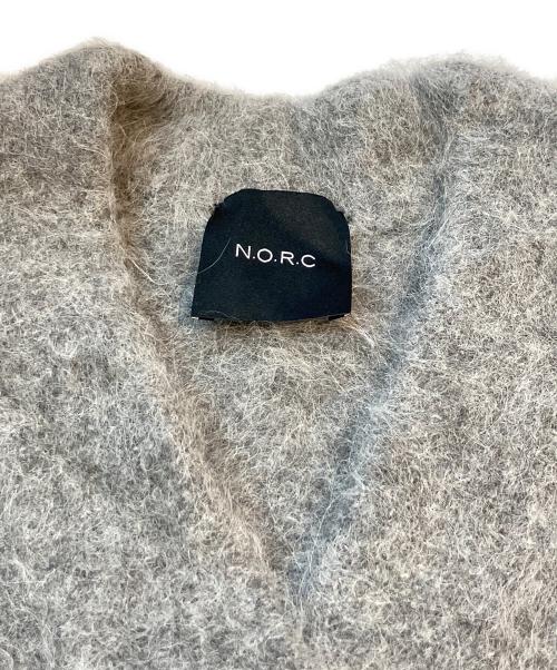 N.O.R.C（ノーク）N.O.R.C (ノーク) アルパカヘアリーニットカーディガン グレー サイズ:1の古着・服飾アイテム