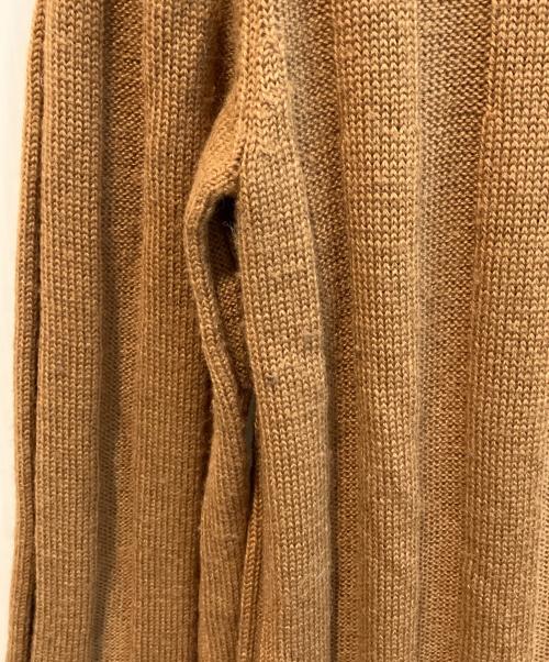 COLUMN（コラム）COLUMN (コラム) リブニットワンピース ブラウン サイズ:ＦＲＥＥの古着・服飾アイテム