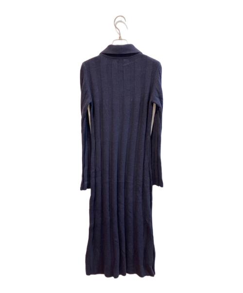 COLUMN（コラム）COLUMN (コラム) リブニットワンピース ネイビー サイズ:FREEの古着・服飾アイテム