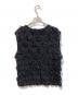 UNITED ARROWS TOKYO (ユナイテッドアローズトウキョウ) カットフリンジ ノースリーブニット ネイビー サイズ:Free：6000円