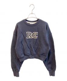 RECTO（レクト）の古着「クロップドスウェット　RW23AJTP008IN」｜ネイビー