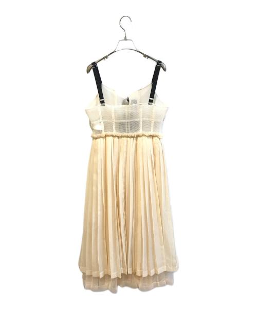 MAISON SPECIAL（メゾンスペシャル）MAISON SPECIAL (メゾンスペシャル) キャミソールワンピース/Ribbon Pleats Dress　21232266101 ベージュ サイズ:FREEの古着・服飾アイテム
