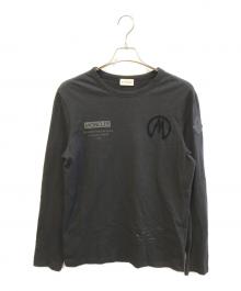 MONCLER（モンクレール）の古着「ロングスリーブカットソー/MAGLIA T-SHIRT M/LUNGA　C-SCOM-20-6723」｜ブラック