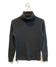 NIGEL CABOURN（ナイジェルケーボン）の古着「TURTLE NECK - WAFFLE」｜ブラック