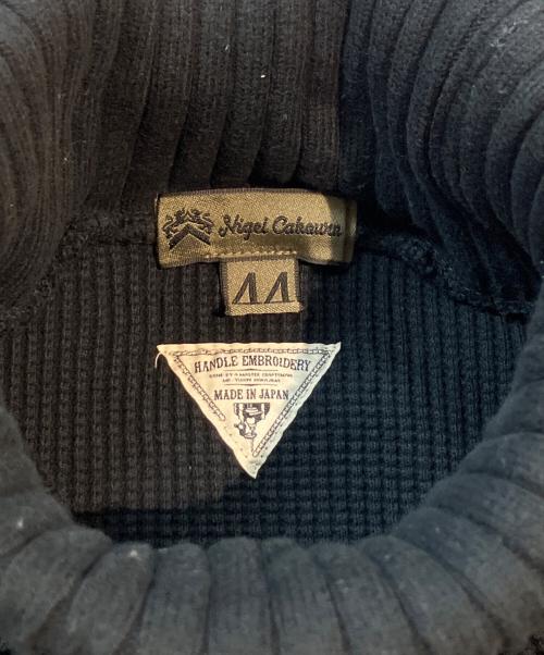 NIGEL CABOURN（ナイジェルケーボン）NIGEL CABOURN (ナイジェルケーボン) TURTLE NECK - WAFFLE ブラック サイズ:44の古着・服飾アイテム