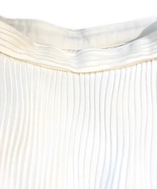 LE CIEL BLEU（ルシェルブルー）LE CIEL BLEU (ルシェルブルー) プリーツスカート/Wave Pleated Skirt　24S67102 ホワイト サイズ:38 未使用品の古着・服飾アイテム