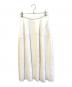 LE CIEL BLEU（ルシェルブルー）の古着「プリーツスカート/Wave Pleated Skirt　24S67102」｜ホワイト