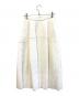 LE CIEL BLEU (ルシェルブルー) プリーツスカート/Wave Pleated Skirt　24S67102 ホワイト サイズ:38 未使用品：5000円