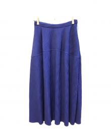 LE CIEL BLEU（ルシェルブルー）の古着「プリーツスカート/Wave Pleated Skirt　24S67102」｜ブルー
