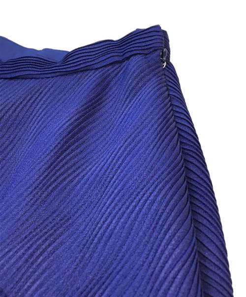 LE CIEL BLEU（ルシェルブルー）LE CIEL BLEU (ルシェルブルー) プリーツスカート/Wave Pleated Skirt　24S67102 ブルー サイズ:38 未使用品の古着・服飾アイテム