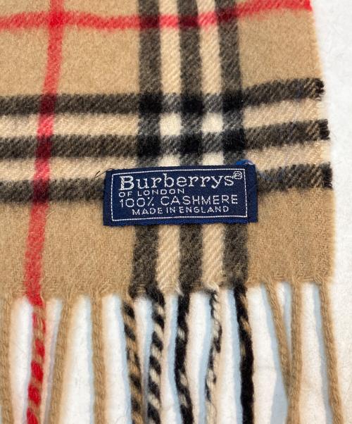 BURBERRY（バーバリー）BURBERRY (バーバリー) ノバチェックカシミヤマフラー ベージュの古着・服飾アイテム