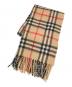 BURBERRY（バーバリー）の古着「ノバチェックカシミヤマフラー」｜ベージュ