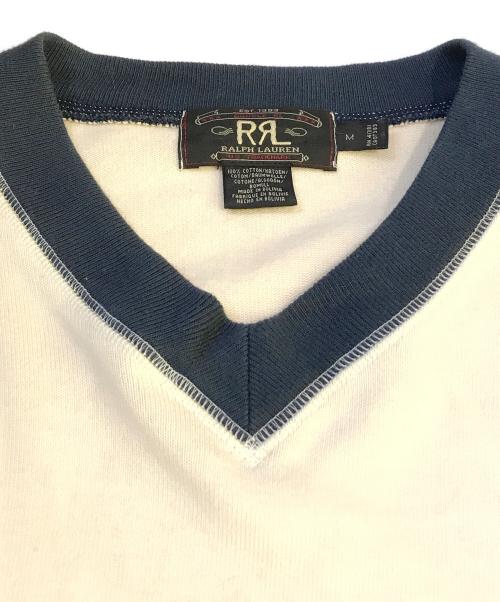 RRL（ダブルアールエル）RRL (ダブルアールエル) Vネックスウェット アイボリー サイズ:Mの古着・服飾アイテム