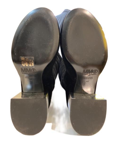 MM6 Maison Margiela（エムエムシックスメゾンマルジェラ）MM6 Maison Margiela (エムエムシックスメゾンマルジェラ) ニーハイロングブーツ ブラック サイズ:23.5の古着・服飾アイテム