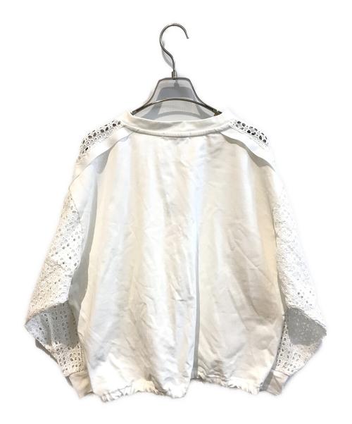 SHIPS（シップス）SHIPS (シップス) レースコンビカットソー ホワイト サイズ:ONESIZE 未使用品の古着・服飾アイテム