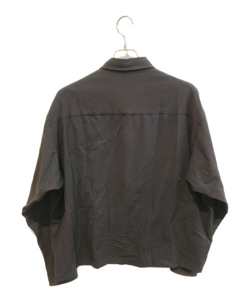 N.HOOLYWOOD（エヌ ハリウッド）N.HOOLYWOOD (エヌ ハリウッド) ポリエステルシャツ ブラック サイズ:38の古着・服飾アイテム